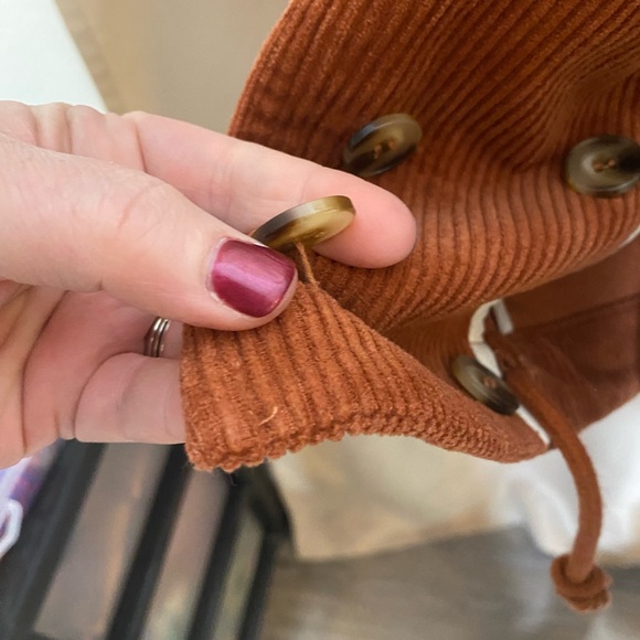 JOA Medium Dark Orange Corduroy Jacket - Picture 7 of 10